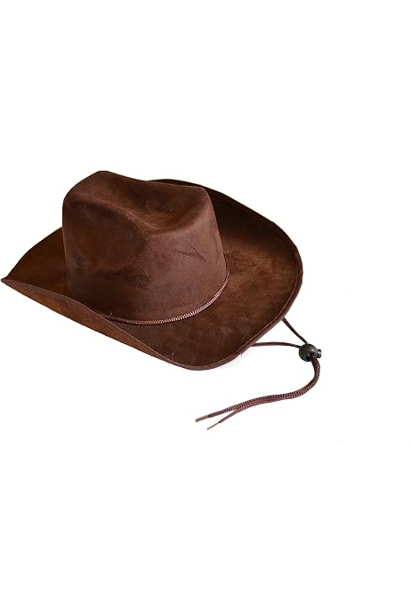 Dark Brown Felt Cowboy Hat 