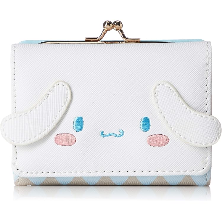 Amazon | ポムポムプリン 財布 がま口 三つ折り 口金財布