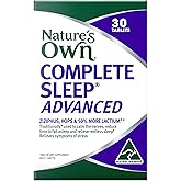 Nature's Own Complete Sleep Advanced for Stress Relief Tablets 60 - With Ziziphus, Hops, & Lactium - Traditionally used to Ca