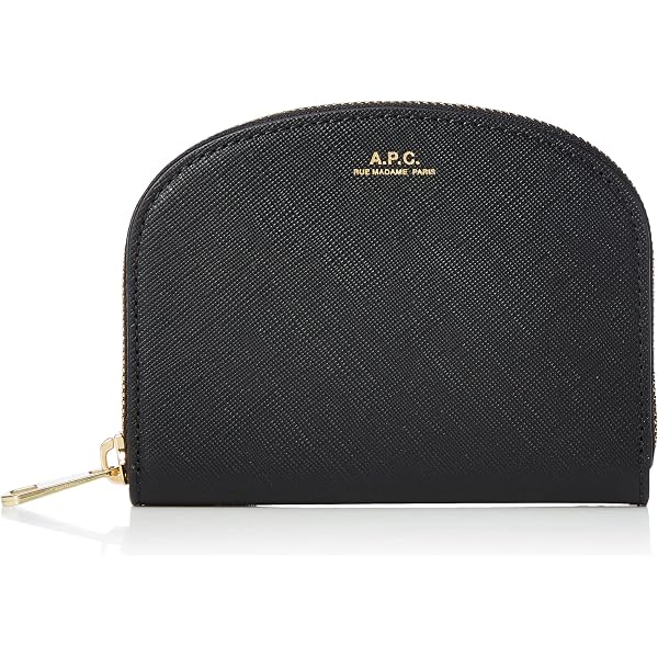 Amazon | [アーペーセー]二つ折り財布 コンパクト財布 ブラック メンズ
