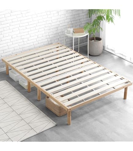 Amazon｜【組立不要】折りたたみベッド 竹庭 ベッドフレーム 天然竹製