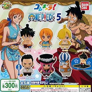 Amazon One Piece コレキャラ ワンピース5 全6種セット ガチャガチャ カプセル玩具 おもちゃ