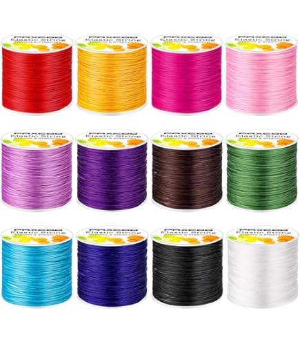 Bracelet Making String 25-Color Stretchy Beading Cord Kit