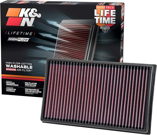 【並行輸入品】 K&N 純正交換 エアフィルター AUDI / VW 用 33-3005 - 1