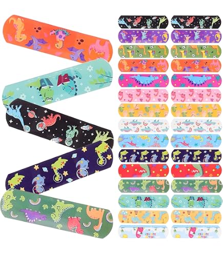 Kids Colorful Bandages – 20 Waterproof & Flexible Adhesive Strips
