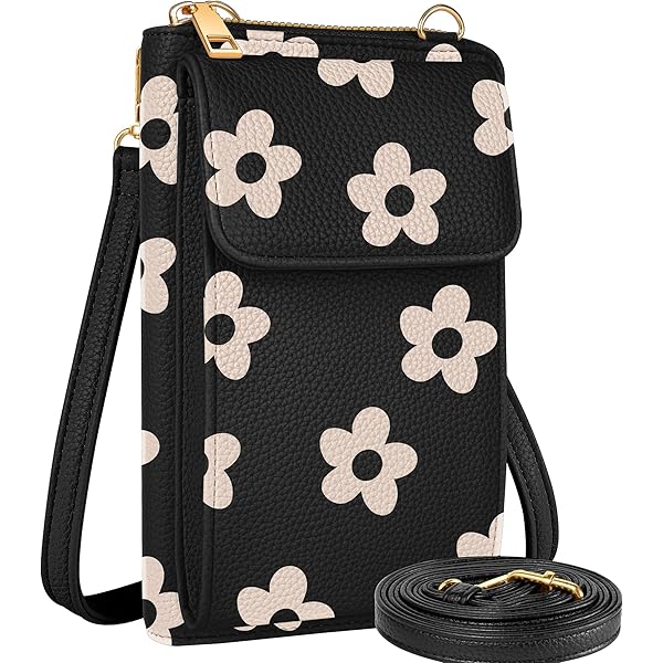 Sletend Small Crossbody Purse For Women – Quilted Gnome Bees Design, Detachable Chain, Phone Bag - View #8