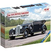 Amazon | ICM 1/35 ドイツ Typ320 (W142) スタッフカー w/ドイツ