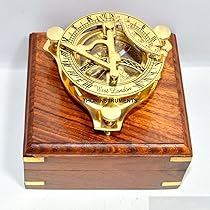 海のアンティークな、真鍮製、革仕立、箱付き、マリン17インチ望遠鏡