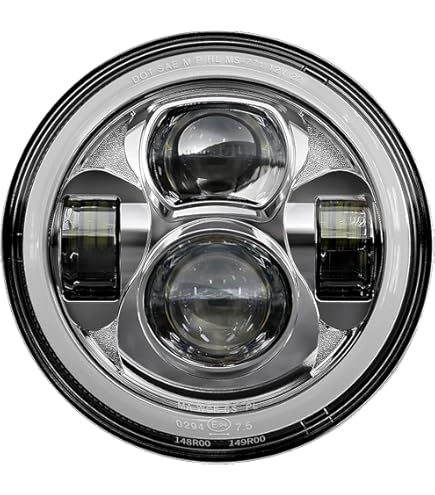 Amazon | オートバイ 7インチLEDヘッドライト 4.5インチフォグ