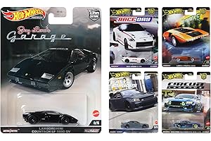 【Amazon.co.jp 限定】ホットウィール(Hot Wheels) チェイスカーガチャ 第二弾 プレミアムカー5台とオリジナルステッカー特別セット 1/25でチェイスカー入り 1000セット限定 乗り物おもちゃ ミニカー 3歳から マルチ HW