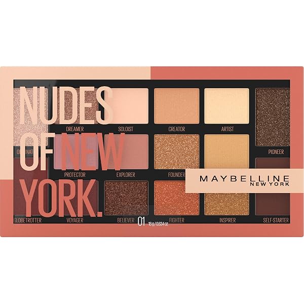 Maybelline New York Eyeshadow Palette Makeup – Soda Pop, Schimmernde Lidschatten-Farben