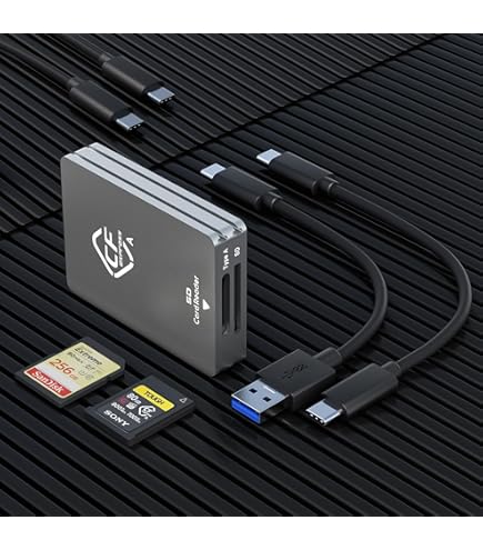 CFexpress Type A and SDXC/SDHC UHS-II Dual-Slot Card Reader | USB