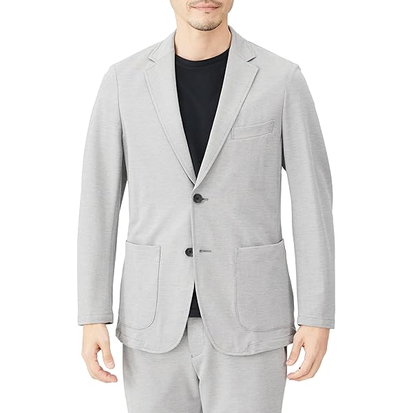 【未使用タグ付☆洗える】アオキ ストレッチジャージパジャマブレザーセット XL Amazon | [アオキ] 4S PJ冷感ジャージーJK_4SPJ2J02グレーLL