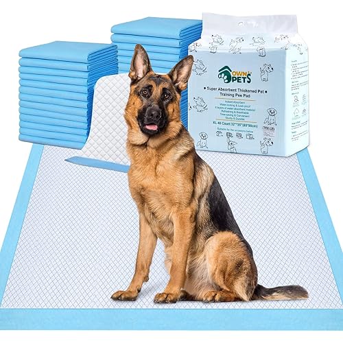 Ownpets Dog Training Extra Large Pad 80*90CM, Leak-Proof 6-Layer Pet Potty Training Pads Pee Pads with Quick-Dry Surface for 