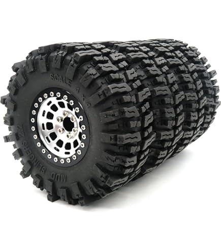 HOBBYSOUL 2.2インチ ラジコンホイール 4個 可変オフ　trx4 Amazon.co.jp: HOBBYSOUL RC 2.2 ビードロックホイールとタイヤ、高さ