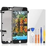 bokman iPhone7 Plus 黒 5.5インチ iPhone7プラス フロントパネル フロントガラス イヤピース スピーカー デジタイザ付き 液晶パネル LCD ディスプレイ 画面修理交換 修理キット付き