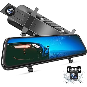 VanTop ドライブレコーダー 右カメラ 2.5K前後カメラ SONY センサー 高画質ミラー型 10インチ 最大12…