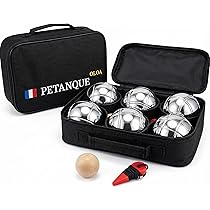 Amazon.co.jp: OLOA ペタンク ボール （黒／ブラック) ステンレス