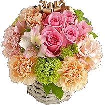 白坂花店 バラ5本季節のお花アレンジメント ギフト