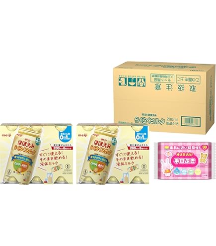 Amazon.co.jp: 明治ほほえみ らくらくミルク200ml×6缶×2