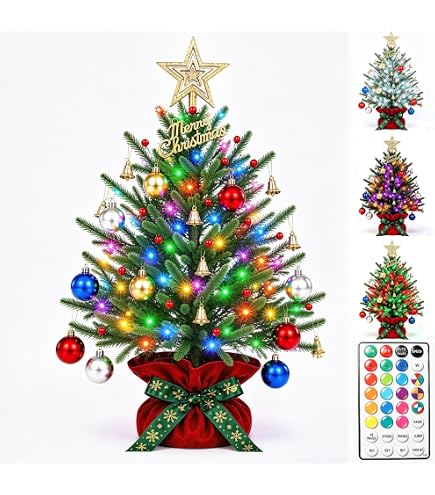Amazon.co.jp: RGBライト付きクリスマスツリー、72個のLED 28色変化