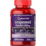 Puritan's Pride ピューリタンズプライドグレープシードエキス、100mg、200ラピッドリリースカプセル
