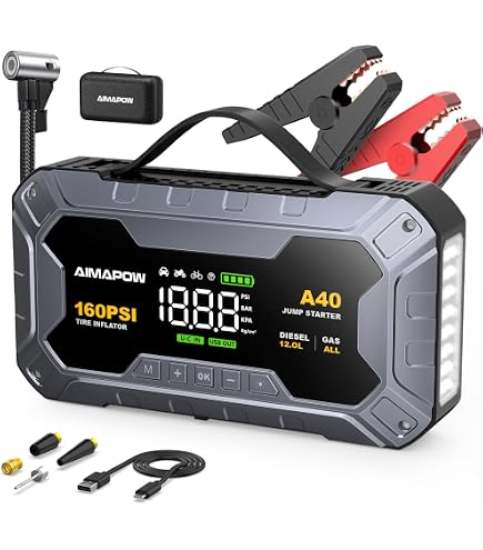 ジャンプスターター 8000Aピーク電流 12V車用 25000mAh大容量 Amazon | ジャンプスターター 8000Aピーク電流 12V車用 エンジン
