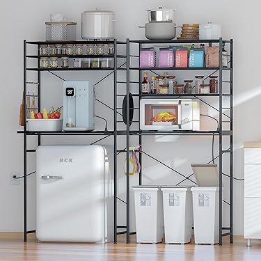 自由にカスタマイズ⭐️新品 3段 キッチンラック 幅調整可能 耐荷重90kg キッチンベイカーラック(キッチン家具) 通販 | Amazon Home&Kitchen