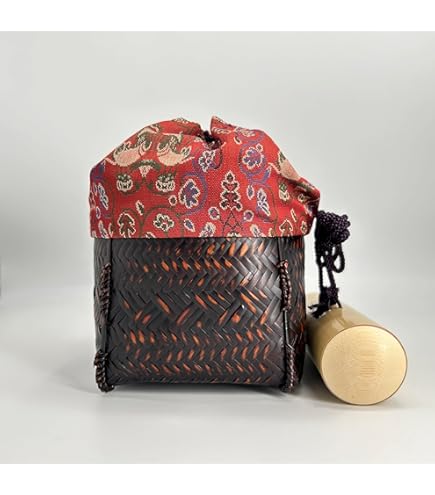 Amazon.co.jp: 茶道具 お点前 野点 源氏籠セット (利休茶碗・小