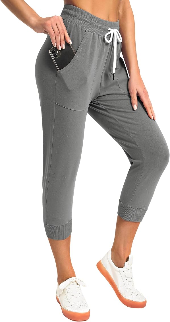 SPECIALMAGIC Women's Sweatpants Capri 
