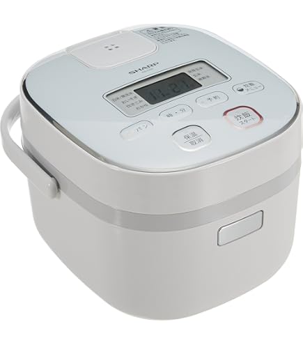 Amazon | SHARP 電子ジャー炊飯器0.54Lタイプ ホワイト系 KS-C5G-W