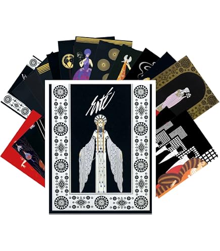 Amazon | ポストカードセット24カードErte Vintage Painting Art Deco