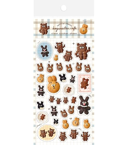 Amazon.co.jp: 古川紙工 シール 和紙フレークシール こぐまいたん ぱく