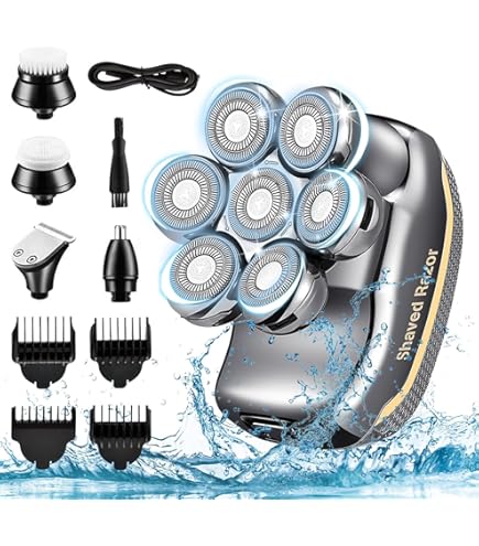 Amazon | スキンヘッド用シェーバー 7Dスキンヘッド マグネット着脱式