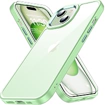 Amazon.co.jp: iphone15 用 ケース グリーン 耐衝撃 ガラスフィル付き