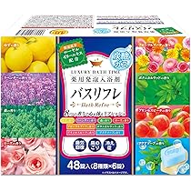 Amazon | バスリフレ フルーツ&フラワー 薬用発泡入浴剤 48錠 8