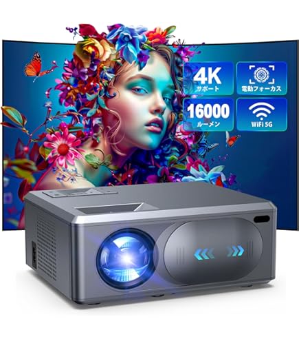 Amazon.co.jp: iFANR 小型プロジェクター家庭用 16000L 電動フォーカス