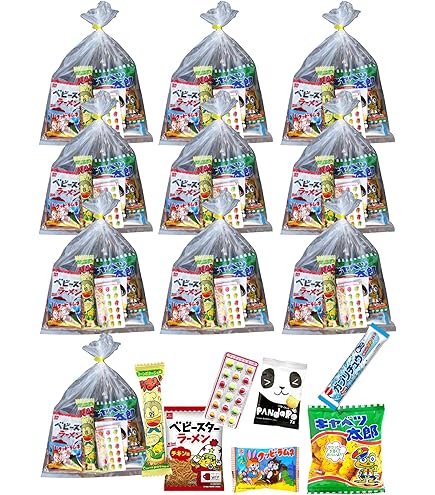 Amazon.co.jp: 駄菓子 お菓子 詰め合わせ 袋詰め 8個入り 10セット