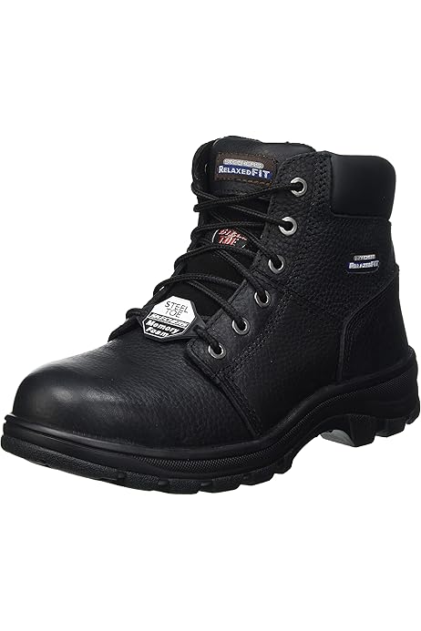 skechers pull on work boots