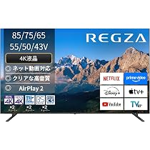 Amazon.co.jp: REGZA(レグザ) テレビ 43インチ 4K 液晶 43M550R