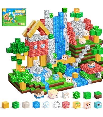 Amazon.co.jp: マグネットブロック - 200個入り マグネットブロック 4