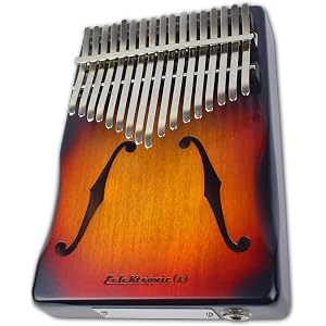 エレキ・カリンバ - Rock Kalimba ELK-001 【ピック・アップ搭載、サンバースト】17キー親指ピアノ…
