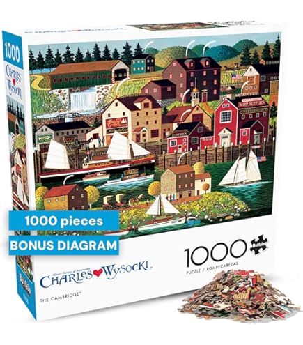 チャールズ・ワイソッキージグソーパズル「クリケットホークハーバー」2014ピース Amazon | CHARLES WYSOCKI チャールズ ワイソッキー クリケットホーク