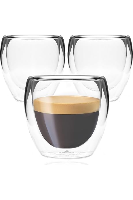 De'Longhi 5513214591 2-Espresso Glasses 