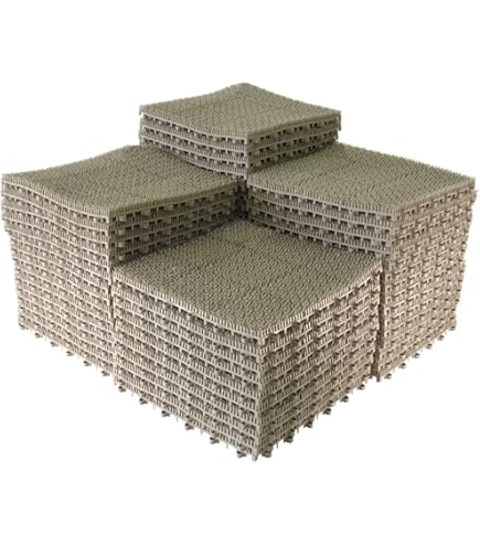 Amazon | 日本製 人工芝 若草ユニット E-V グレー 1枚 | 人工芝