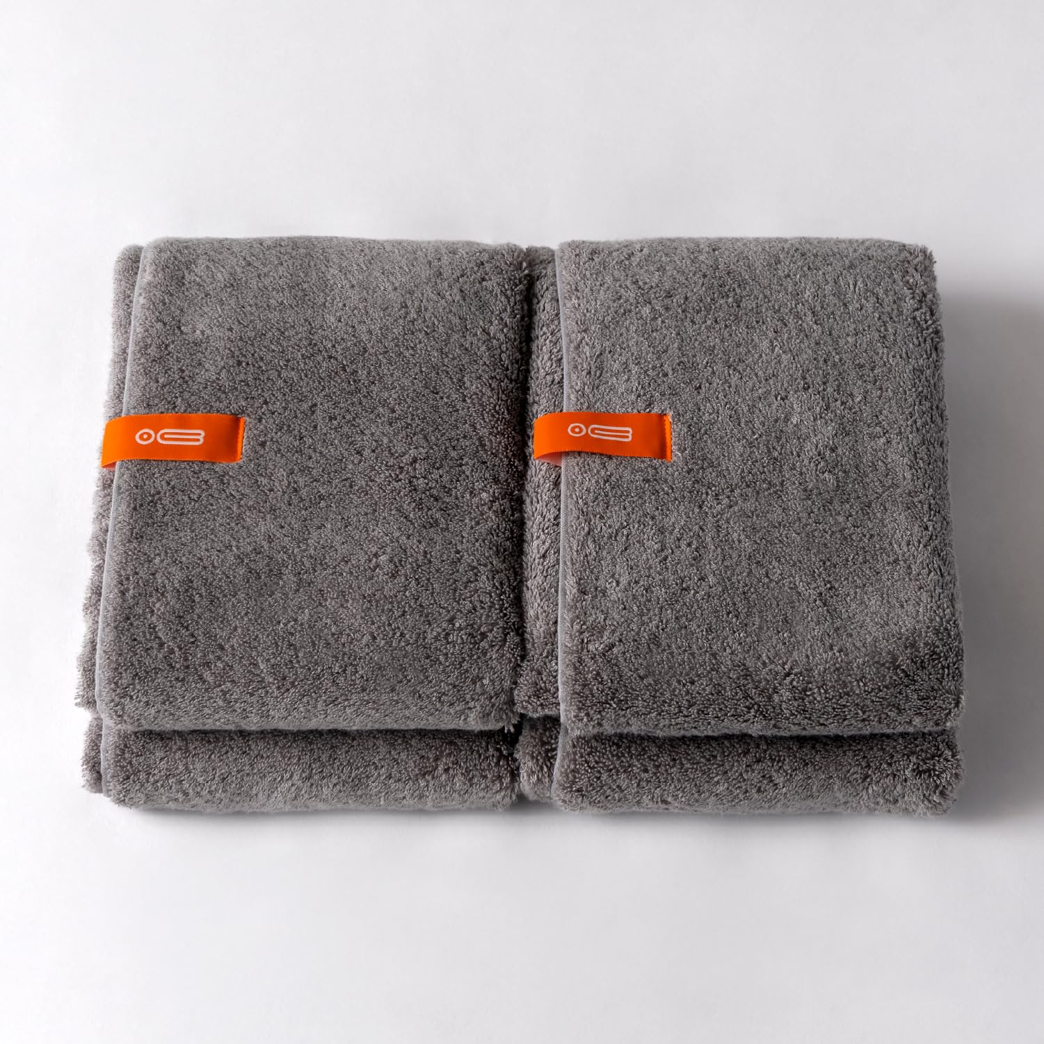 i-TOWEL (アイタオル) L バスタオル 5 ダークグレー 2枚セット 約60×120cm ふわふわ ボリューム 厚手 プレミアム 綿100% ギフト ホテルタオル