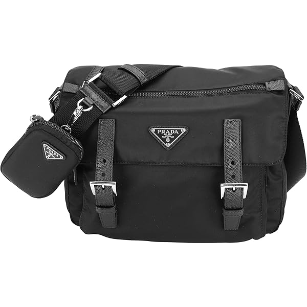 プラダ PRADA ナイロン ショルダーバッグ VELA メッセンジャーバッグ ブラック 1BC421D1M RV44 002 PRADA（プラダ） 【並行輸入品】 ナイロン ショルダーバッグ VELA