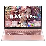 ノートパソコン【Win 11搭載/MS Office 2019】15.6インチ大型FHD IPS画面 高速Celeron N5095 最大2.９Ghz DDR4 16G 1920×1080FHD USB3.0*2/HDMI/TFカード マウス付属 初期設定不要 初心者向け バックライト付き 日本語キーボードフィルム付き (高速SSD:16+512GB, ローズゴールド)…