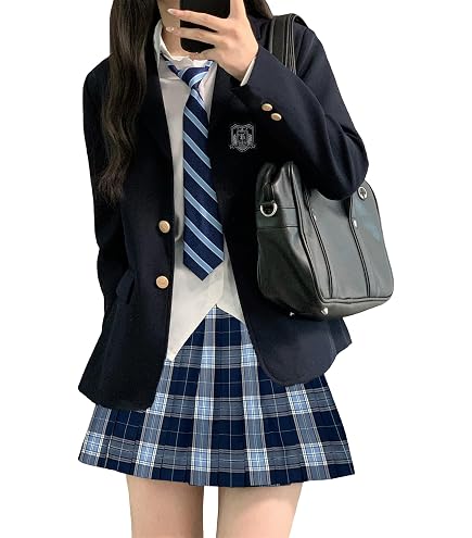 Amazon.co.jp: [COSSA] コスプレ 制服 ブレザー JK 女子高校生