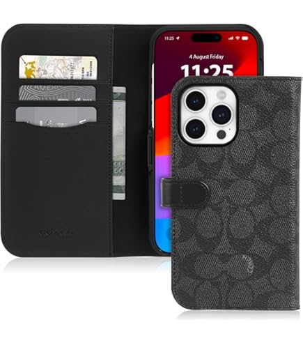 （新品未使用）iPhone 14 Pro Coach Folio Case COACH® | Iphone 14 Pro Max Folio In Signature Canvas